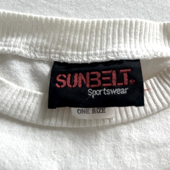 VTG RETRO 90s novelty oversized bunny shirt wearable art ONE SIZE artsy eclectic - Picture 8 of 9